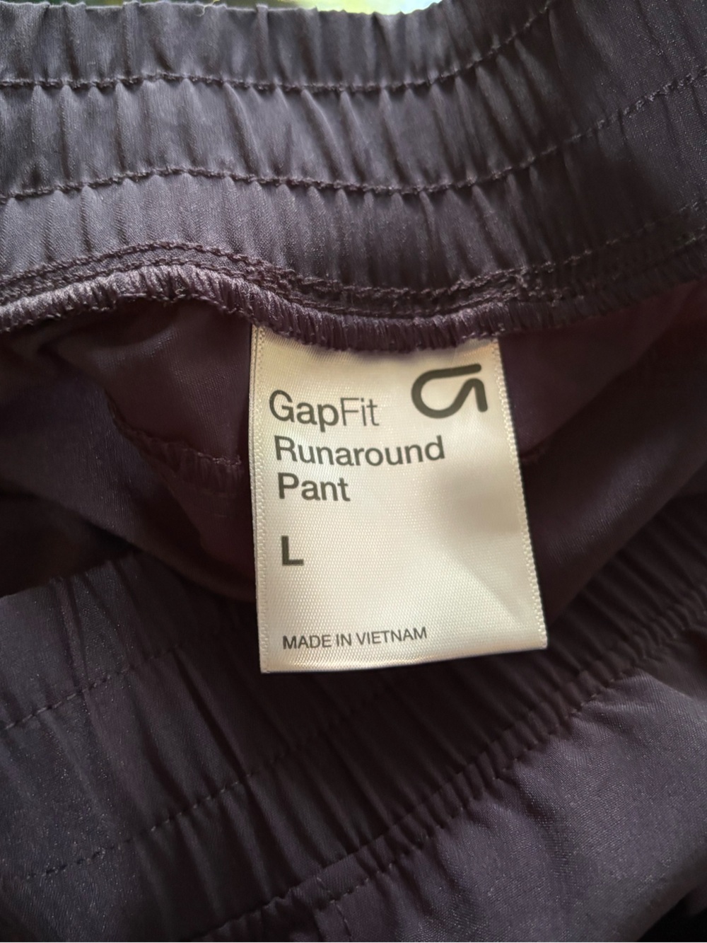 GAP FIT runaround pant NAVY BLUE Size large PULL ON - Picture 3 of 6